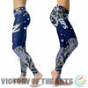 Great Summer With Wave Akron Zips Leggings