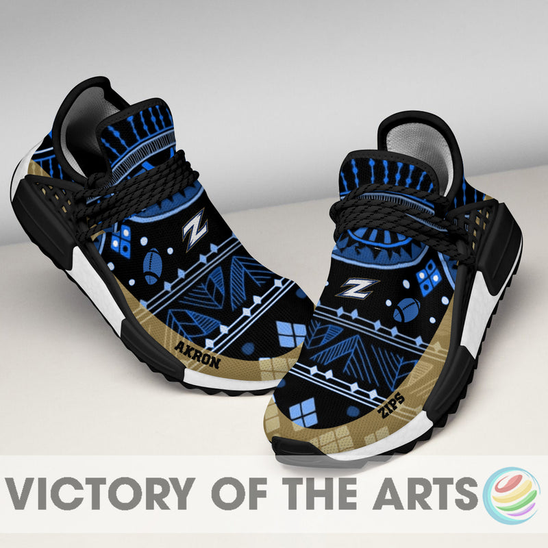 Amazing Pattern Human Race Akron Zips Shoes For Fans