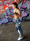 Single Small Line Circle Stylish Fashion Akron Zips Leggings