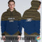 Simple Color Floral Akron Zips Hoodie