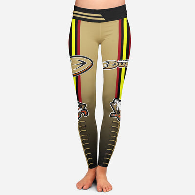 Cute Twins Logo Anaheim Ducks Leggings For Fans