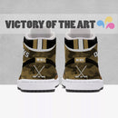 Simple Camo Logo Anaheim Ducks Jordan Sneakers
