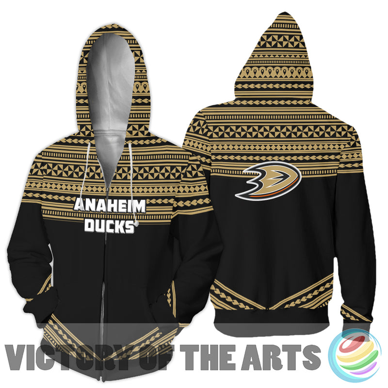 Simple Color Floral Anaheim Ducks Hoodie