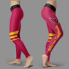 Through Great Logo Spread Body Striped Circle Arizona Cardinals Leggings