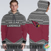 Simple Color Floral Arizona Cardinals Hoodie