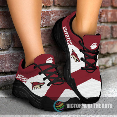 Colorful Logo Arizona Coyotes Chunky Sneakers