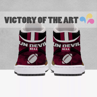 Simple Camo Logo Arizona State Sun Devils Jordan Sneakers