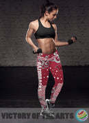 Great Summer With Wave Arkansas Razorbacks Leggings