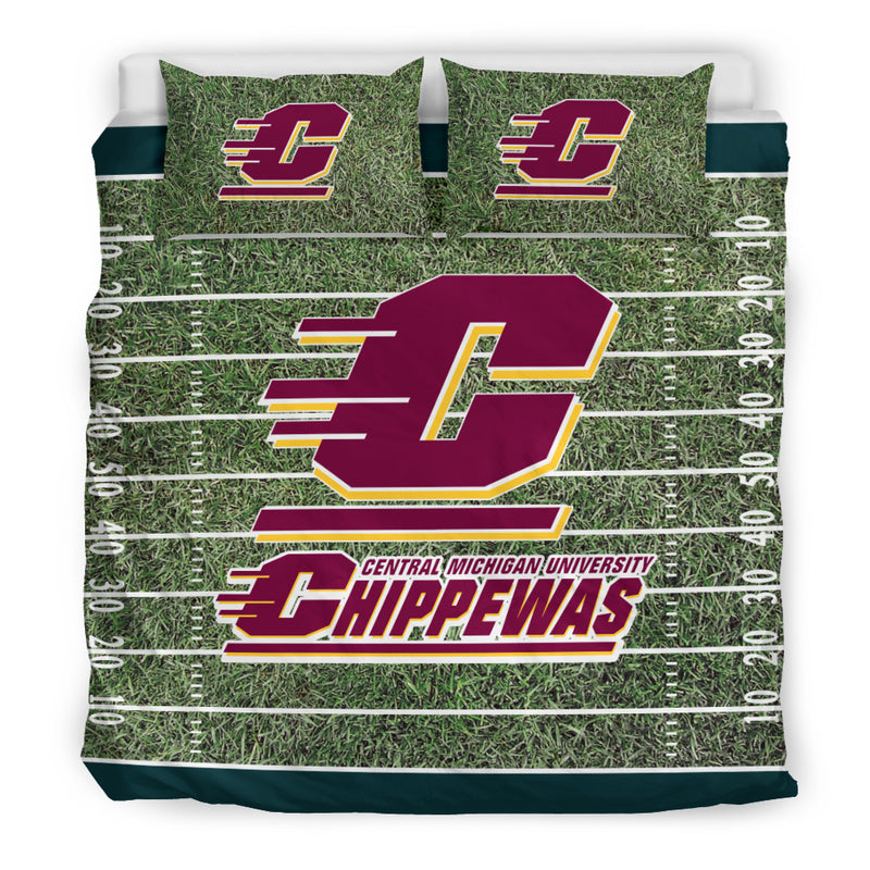 Sport Field Large Central Michigan Chippewas Bedding Sets