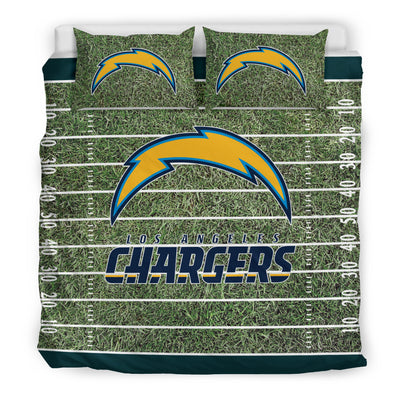 Sport Field Large Los Angeles Chargers Bedding Sets