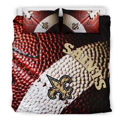 New Orleans Saints Bedding Sets, Vintage Color Duvet And Pillow Covers