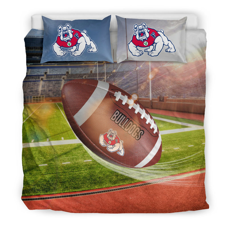 Fight In Sunshine And Raining Fresno State Bulldogs Bedding Sets