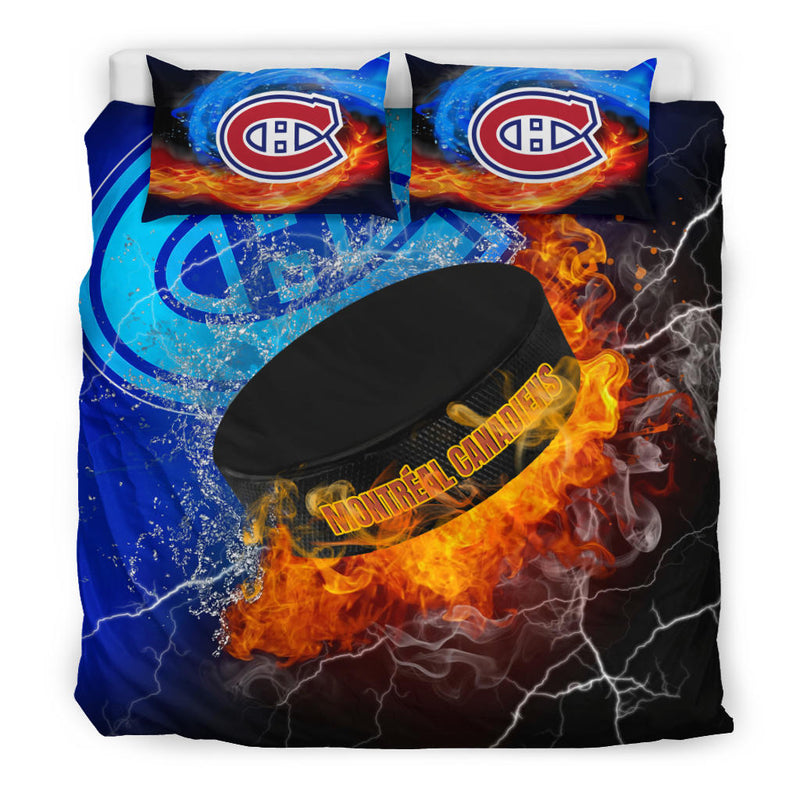 Fight Like Fire And Ice Montreal Canadiens Bedding Sets