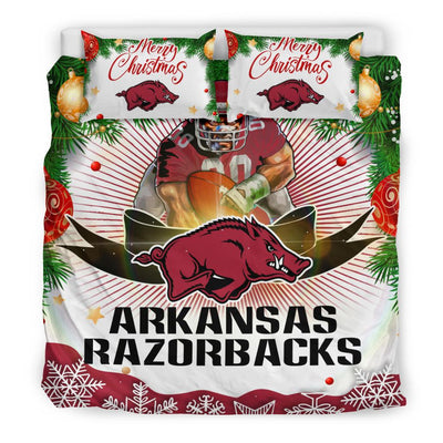 Cool Gift Store Xmas Arkansas Razorbacks Bedding Sets