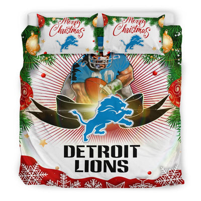 Cool Gift Store Xmas Detroit Lions Bedding Sets