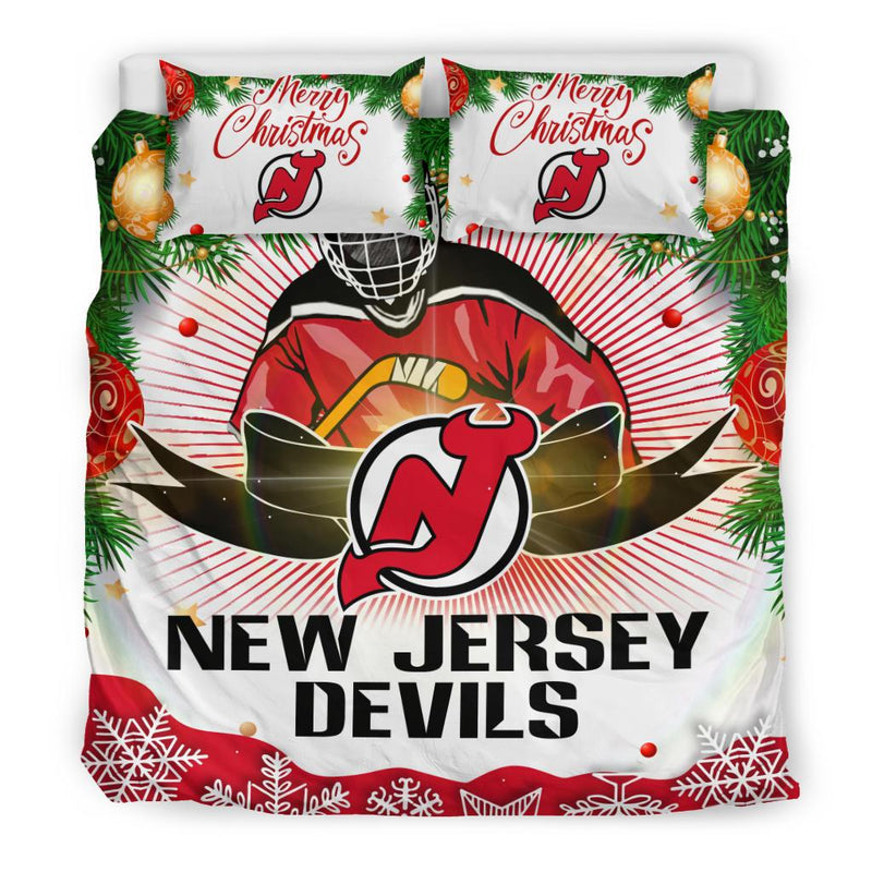 Cool Gift Store Xmas New Jersey Devils Bedding Sets