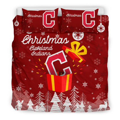 Merry Christmas Gift Cleveland Indians Bedding Sets Pro Shop