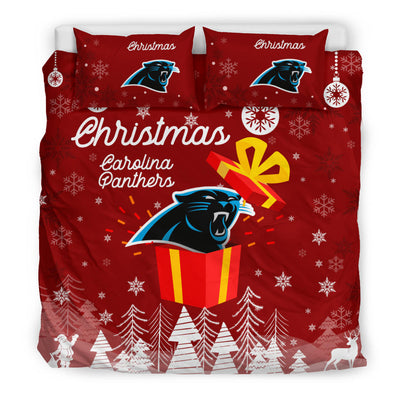 Merry Christmas Gift Carolina Panthers Bedding Sets Pro Shop