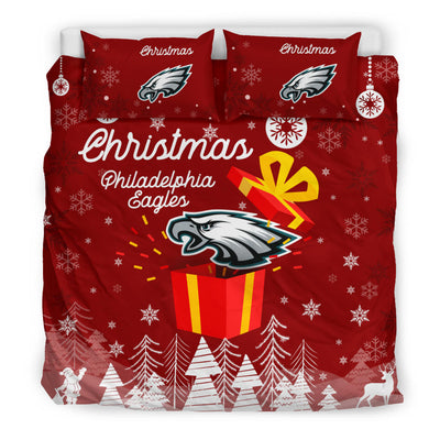 Merry Christmas Gift Philadelphia Eagles Bedding Sets Pro Shop