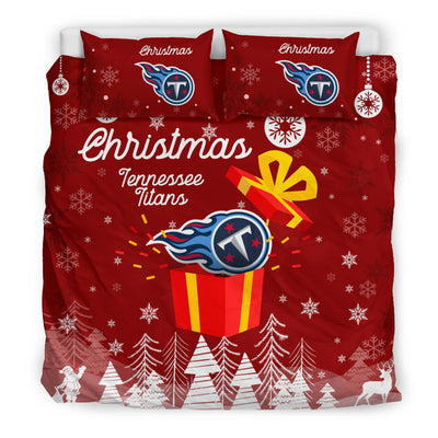 Merry Christmas Gift Tennessee Titans Bedding Sets Pro Shop