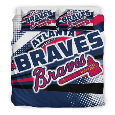 KHG Colorful Shine Amazing Atlanta Braves Bedding Sets