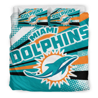 Colorful Shine Amazing Miami Dolphins Bedding Sets