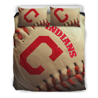 Cleveland Indians Bedding Sets, Vintage Color Duvet And Pillow Covers