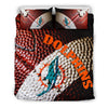 Miami Dolphins Bedding Sets, Vintage Color Duvet And Pillow Covers