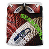 Seattle Seahawks Bedding Sets, Vintage Color Duvet And Pillow Covers