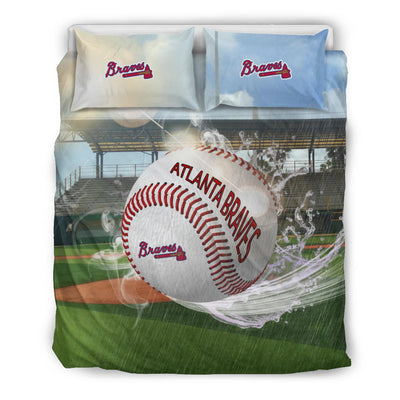 Fight In Sunshine And Raining Atlanta Braves Bedding Sets