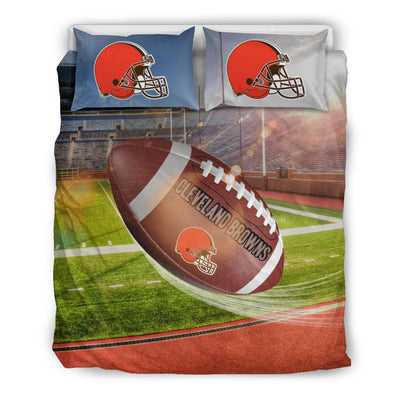 Fight In Sunshine And Raining Cleveland Browns Bedding Sets