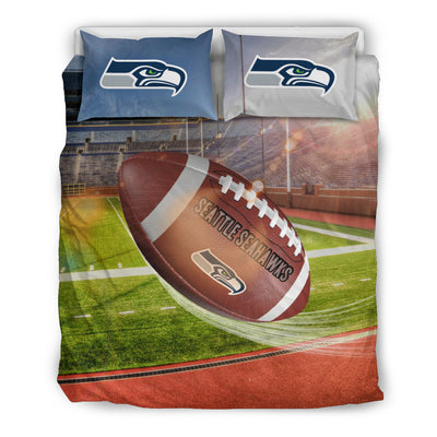 Fight In Sunshine And Raining Seattle Seahawks Bedding Sets