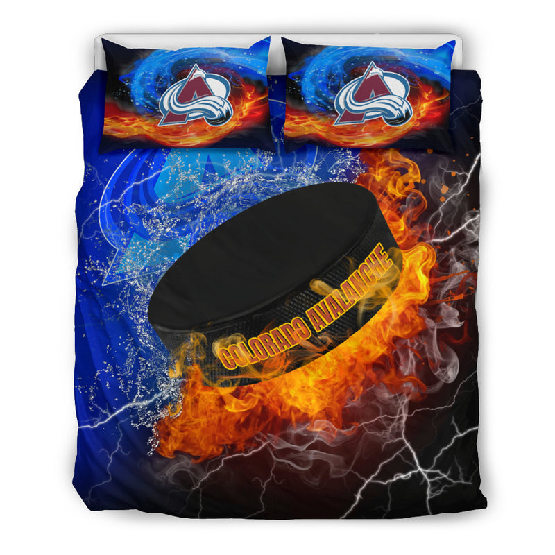 Fight Like Fire And Ice Colorado Avalanche Bedding Sets