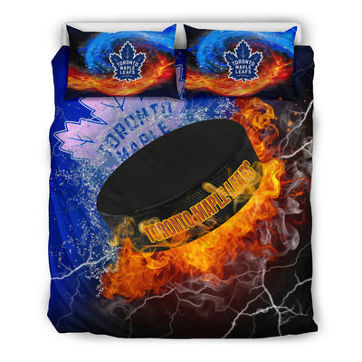 Fight Like Fire And Ice Toronto Maple Leafs Bedding Sets