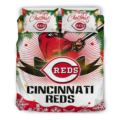 Cool Gift Store Xmas Cincinnati Reds Bedding Sets