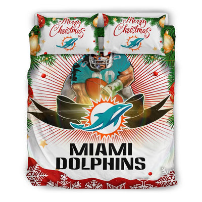 Cool Gift Store Xmas Miami Dolphins Bedding Sets