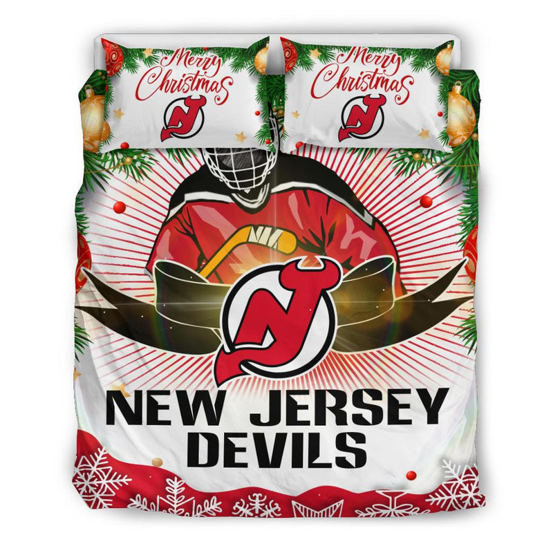Cool Gift Store Xmas New Jersey Devils Bedding Sets