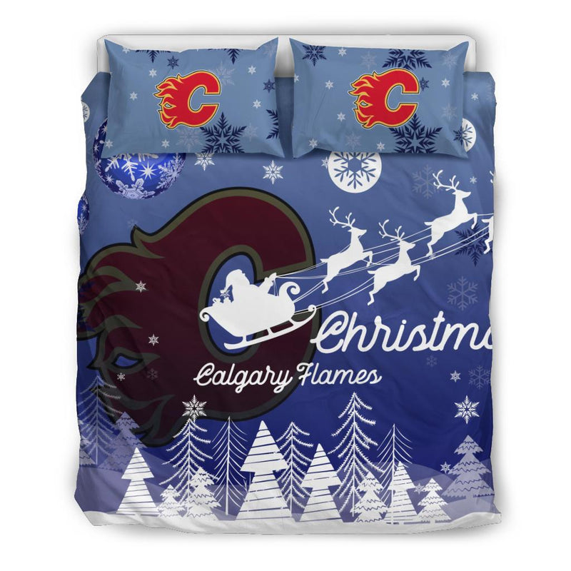Xmas Gift Calgary Flames Bedding Sets Pro Shop