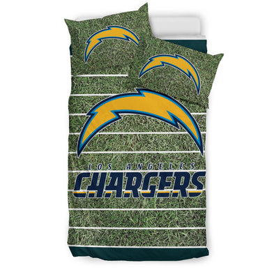 Sport Field Large Los Angeles Chargers Bedding Sets