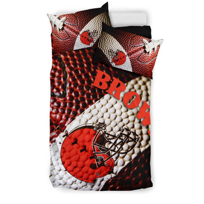 Cleveland Browns Bedding Sets, Vintage Color Duvet And Pillow Covers