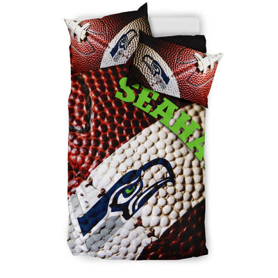 Seattle Seahawks Bedding Sets, Vintage Color Duvet And Pillow Covers