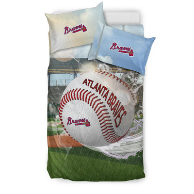 Fight In Sunshine And Raining Atlanta Braves Bedding Sets