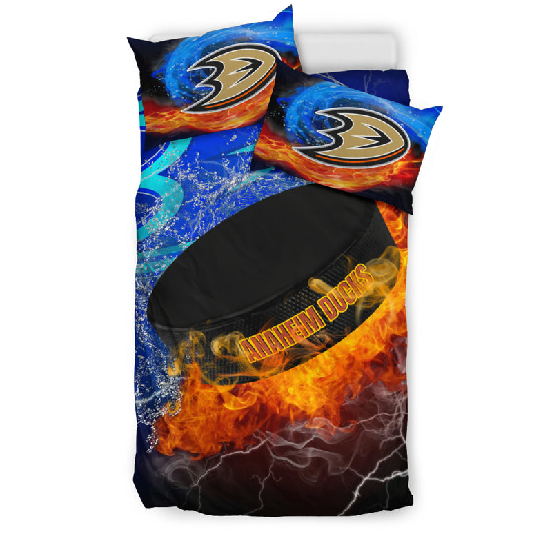 Fight Like Fire And Ice Anaheim Ducks Bedding Sets