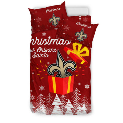 Merry Christmas Gift New Orleans Saints Bedding Sets Pro Shop