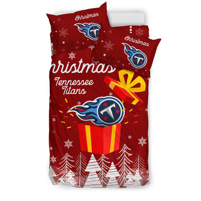 Merry Christmas Gift Tennessee Titans Bedding Sets Pro Shop