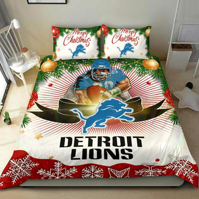 Cool Gift Store Xmas Detroit Lions Bedding Sets