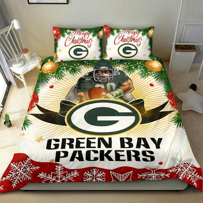 Cool Gift Store Xmas Green Bay Packers Bedding Sets