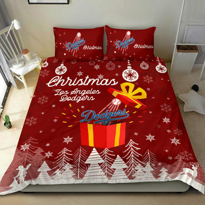 Merry Christmas Gift Los Angeles Dodgers Bedding Sets Pro Shop