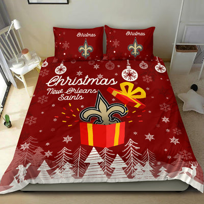 Merry Christmas Gift New Orleans Saints Bedding Sets Pro Shop