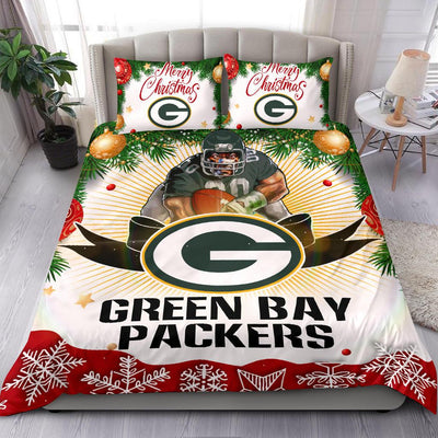 Cool Gift Store Xmas Green Bay Packers Bedding Sets